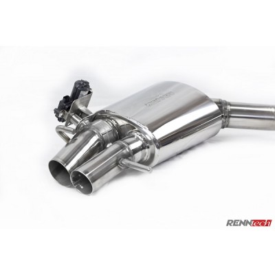 RENNtech  Stainless Steel Sport Mufflers w/ Valves