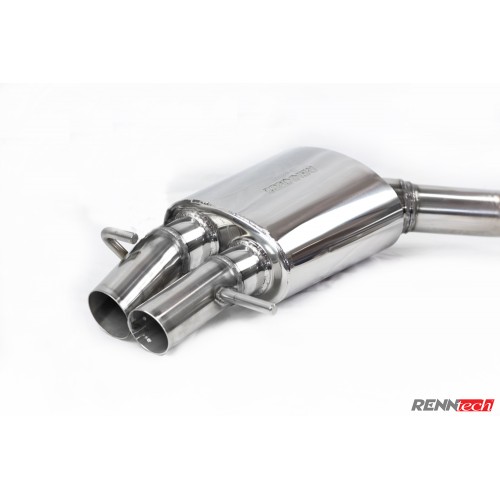 RENNtech  Stainless Steel Sport Mufflers w/o Valves