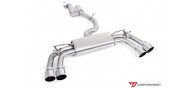 Unitronic Cat Back Exhaust System - Chrome Round Tips