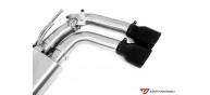 Unitronic Cat Back Exhaust System - Black Round Tips