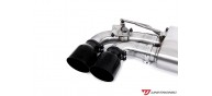 Unitronic Cat Back Exhaust System - Black Round Tips