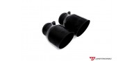 Unitronic Cat Back Exhaust System - Black Round Tips