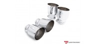 Unitronic Cat Back Exhaust System - Chrome Round Tips