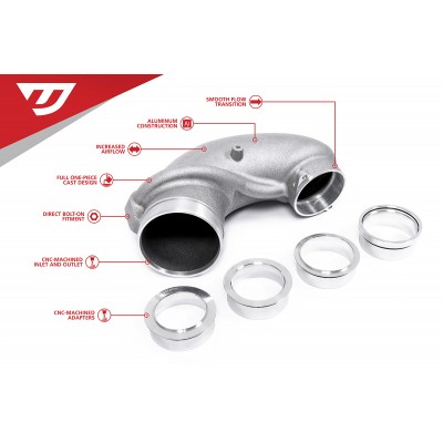 Unitronic 4" Turbo Inlet Elbow for 2.5TFSI