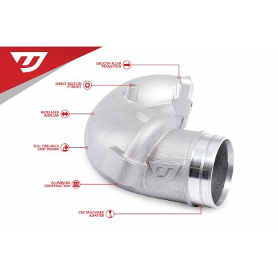 Unitronic 3" Turbo Inlet Elbow for 2.5TFSI